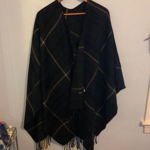 Topshop Plaid Scarf-Shawl